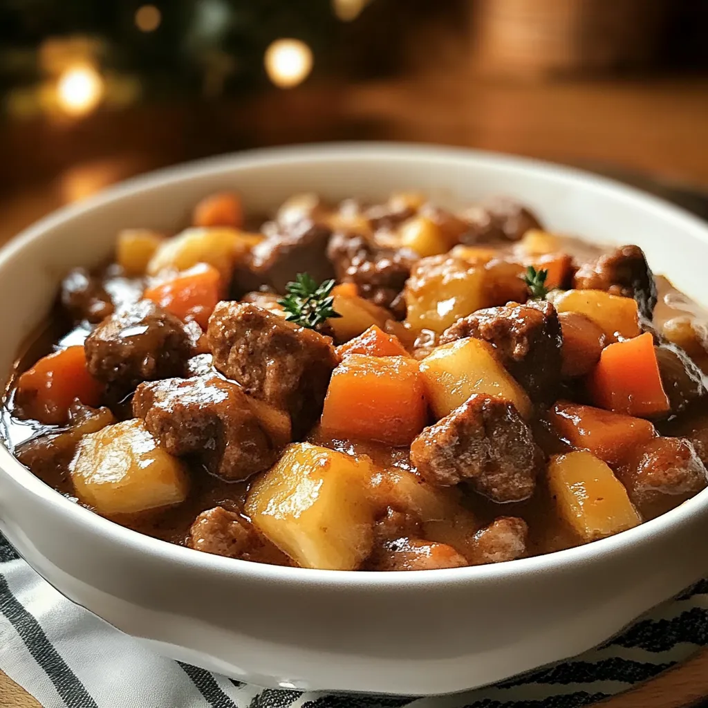 Aromatic Christmas Eve Beef Casserole for Cozy Family Meals