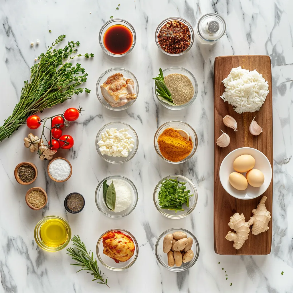 Golden Arabic Chicken and Rice (Kabsa) Recipe to Savor ingredients