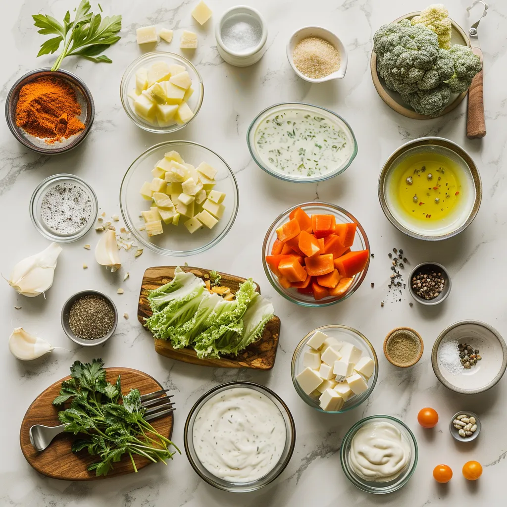 Golden Creamy Caesar Salad Dressing Recipe for Ultimate Flavor ingredients