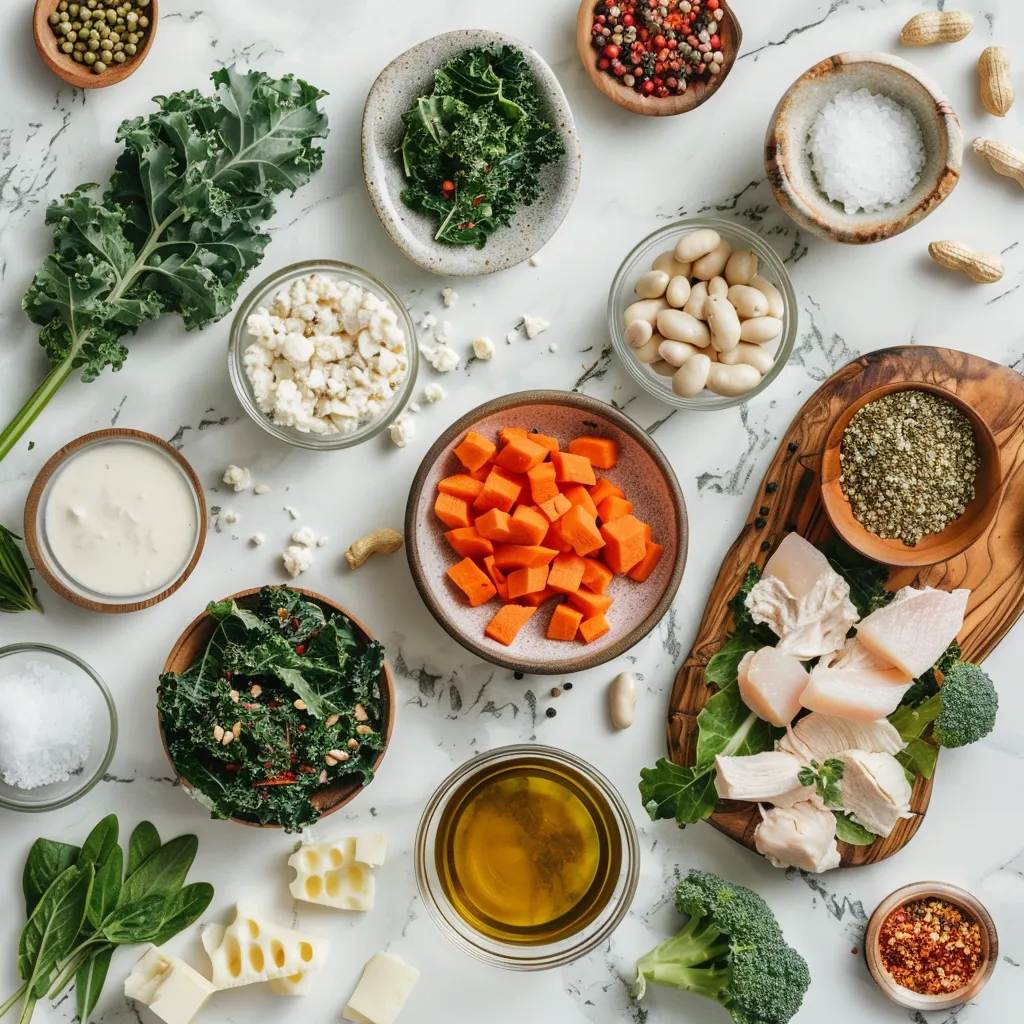 Kale Peanut Chicken Salad Aromatic ingredients