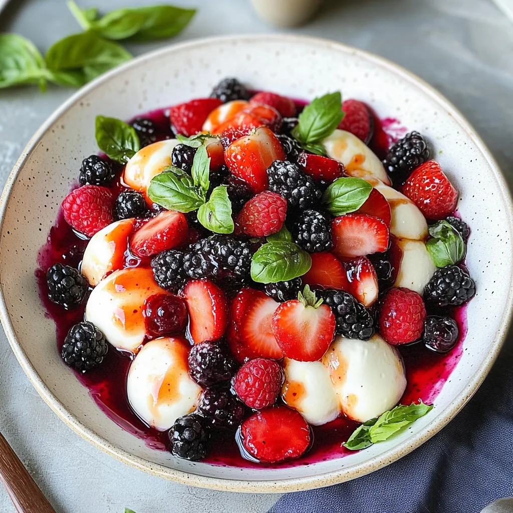 Mouthwatering Tasty Berry Caprese Salad: A Summer Delight