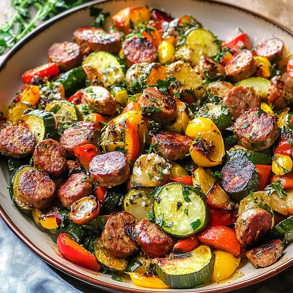 Scrumptious Sheet Pan Sausage and Veggies (Easy & Healthy!)