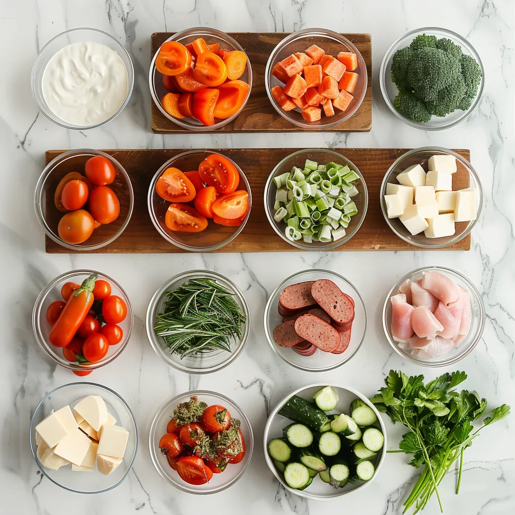 Scrumptious Sheet Pan Sausage and Veggies (Easy & Healthy!) ingredients