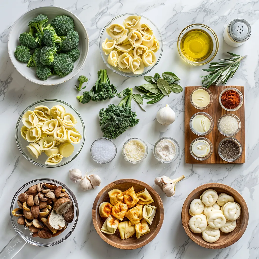 Tasty Sheet Pan Broccoli Tortellini Bake Recipe ingredients