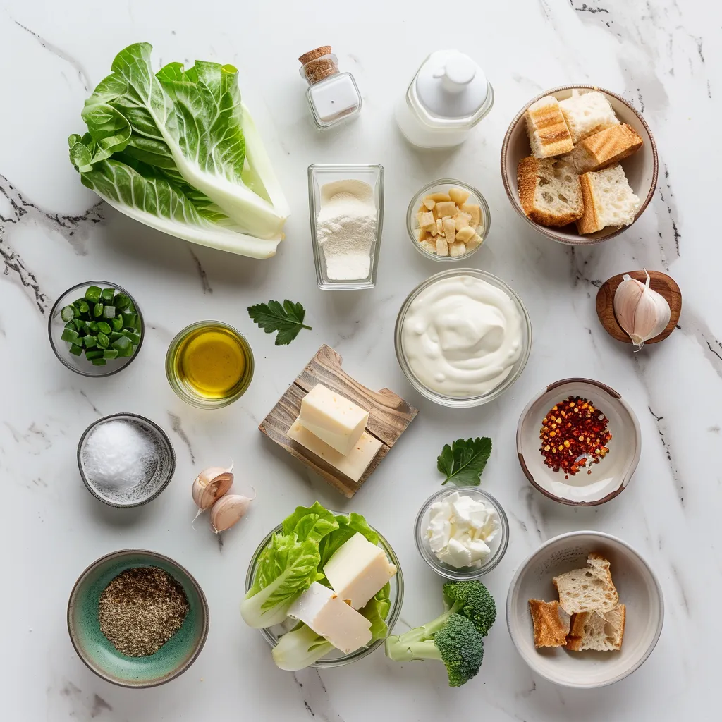 Classic Caesar Salad Recipe Tasty ingredients