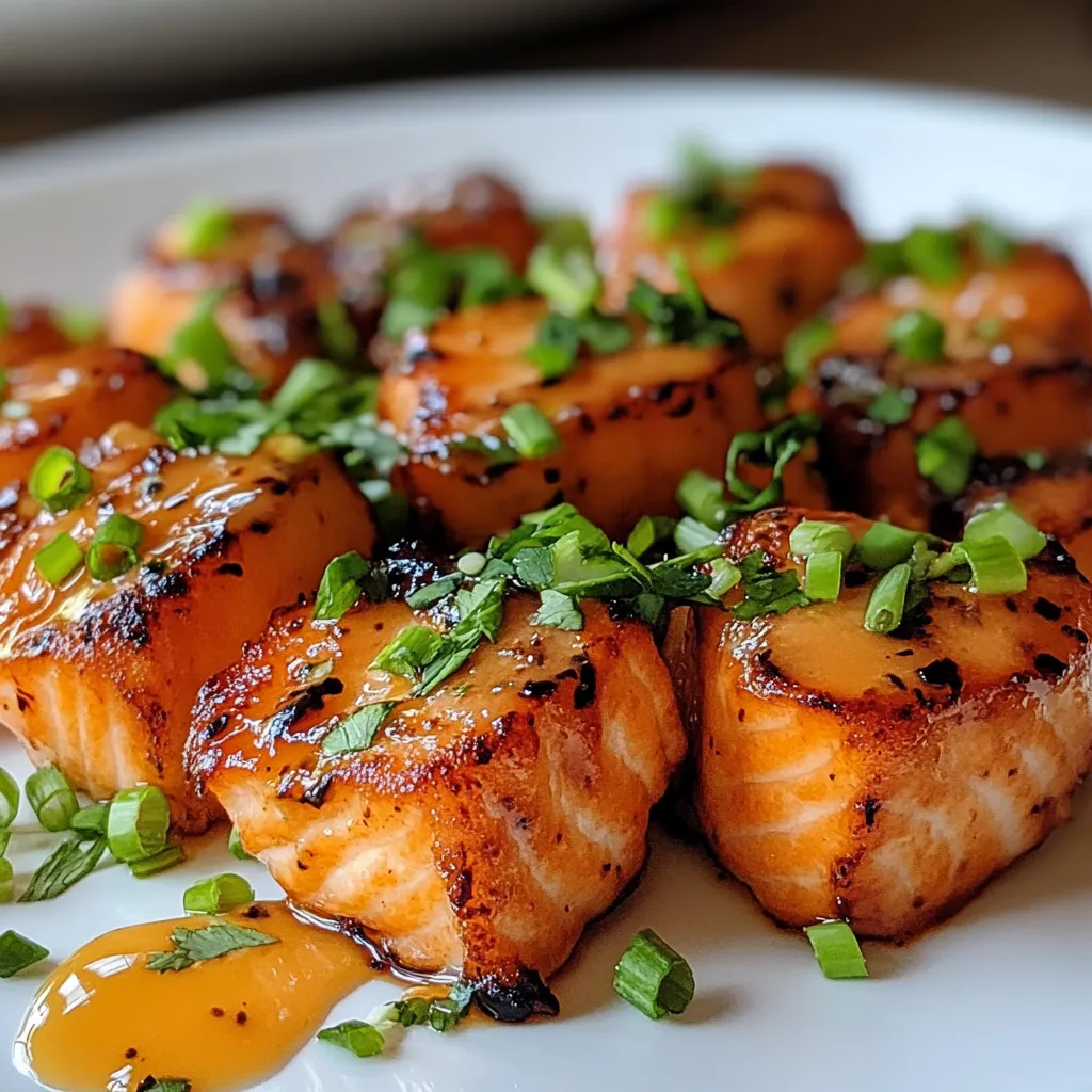 Delectable Bang Bang Salmon Bites for Flavorful Snacking