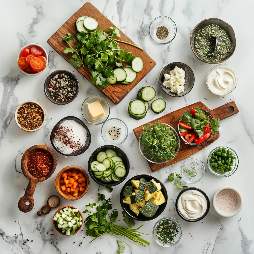 Luscious Cactus Salad with Grilled Nopales ingredients