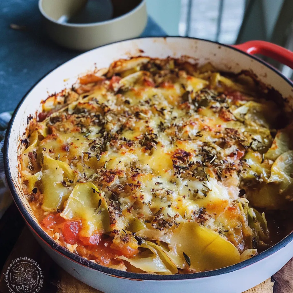 One-Skillet Stuffed Cabbage Casserole