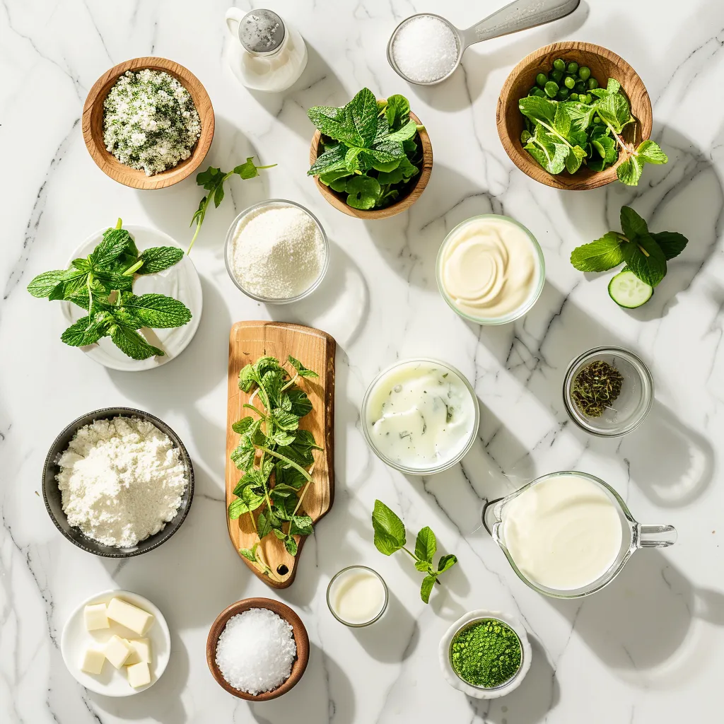 Shamrock Mint Milkshake Pie ingredients