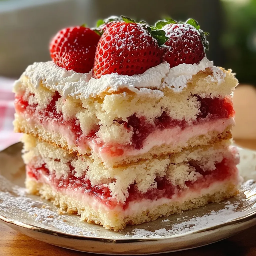 Strawberry Shortcake Bars Recipe Mouthwatering
