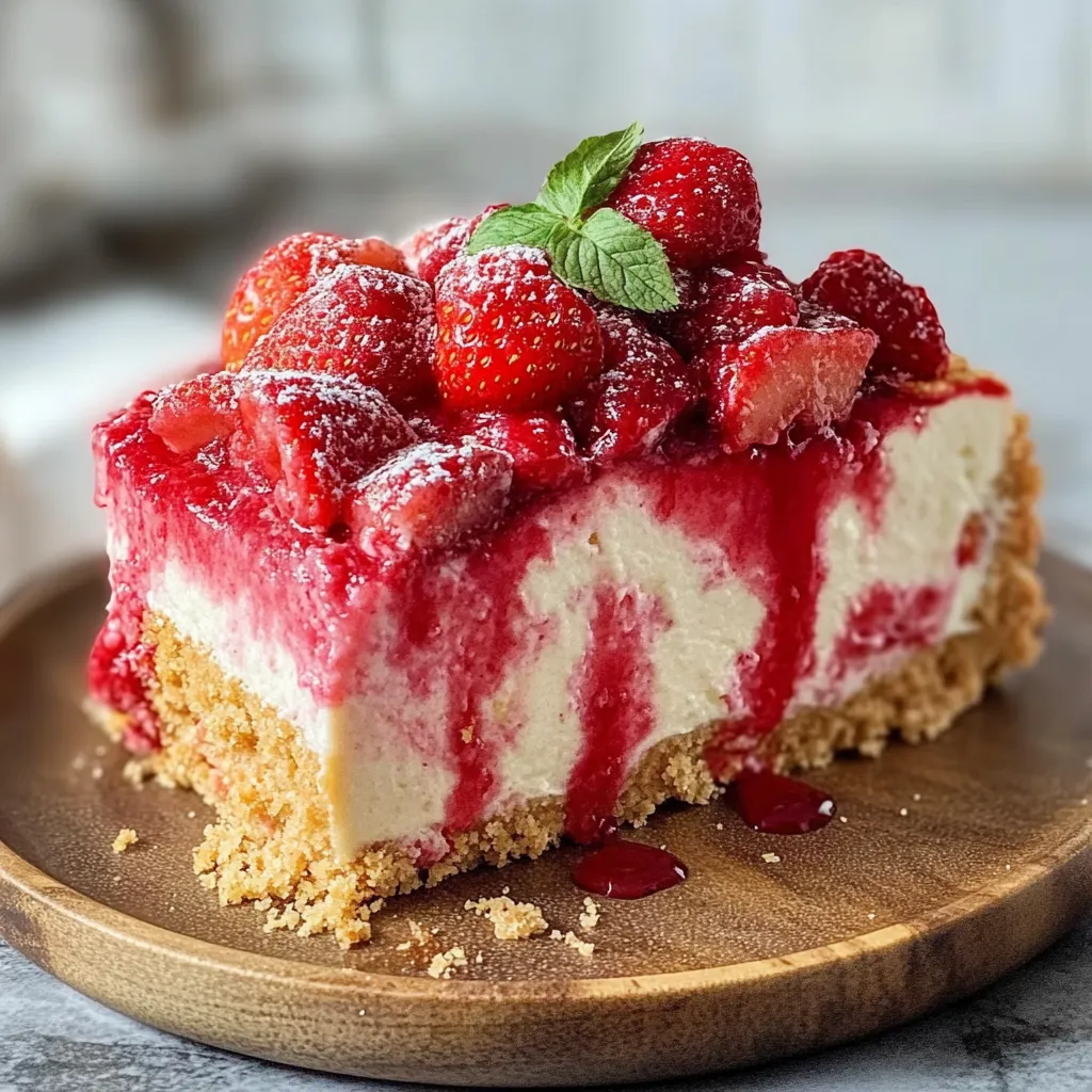 Strawberry Shortcake Cheesecake Irresistible