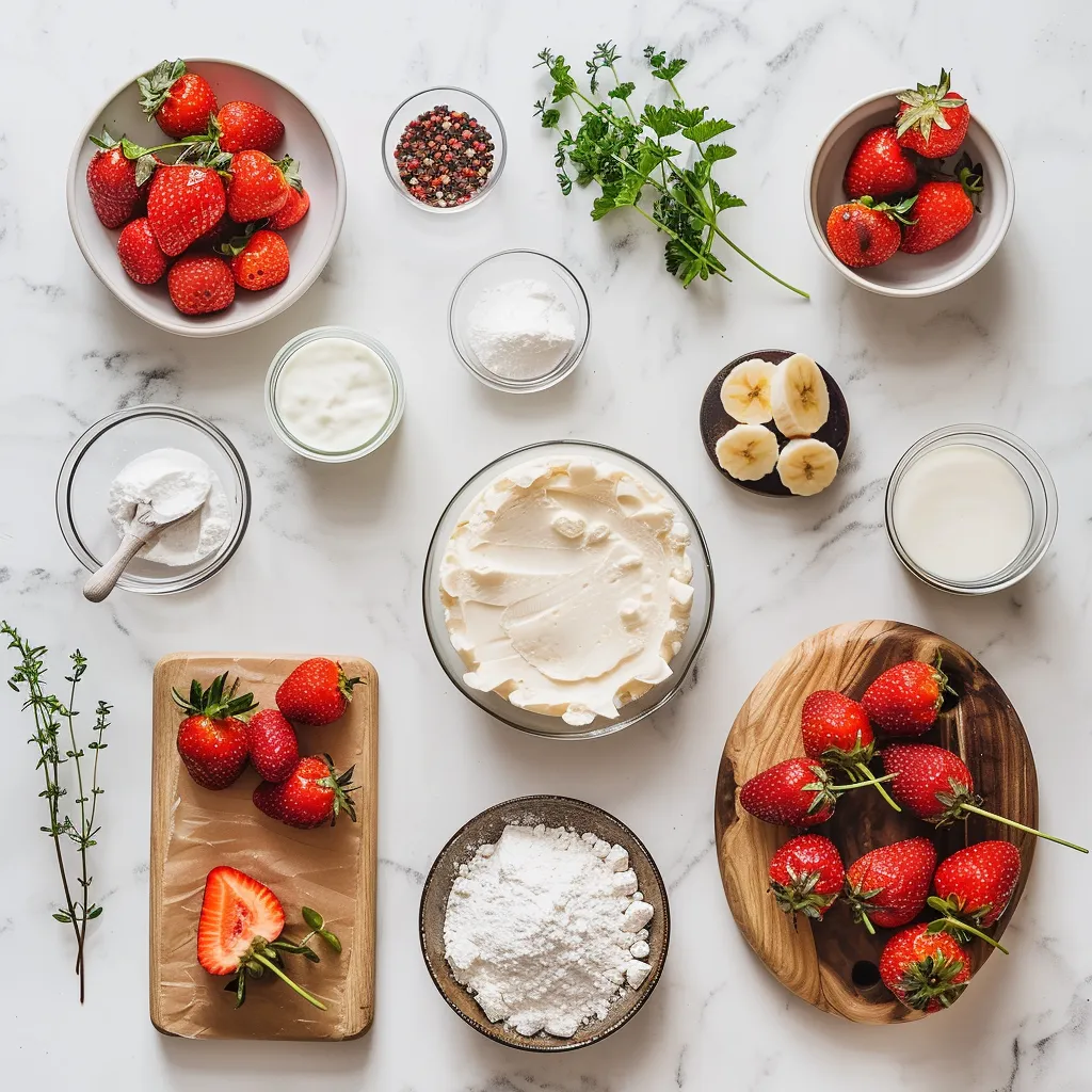 Strawberry Shortcake Cheesecake Irresistible ingredients