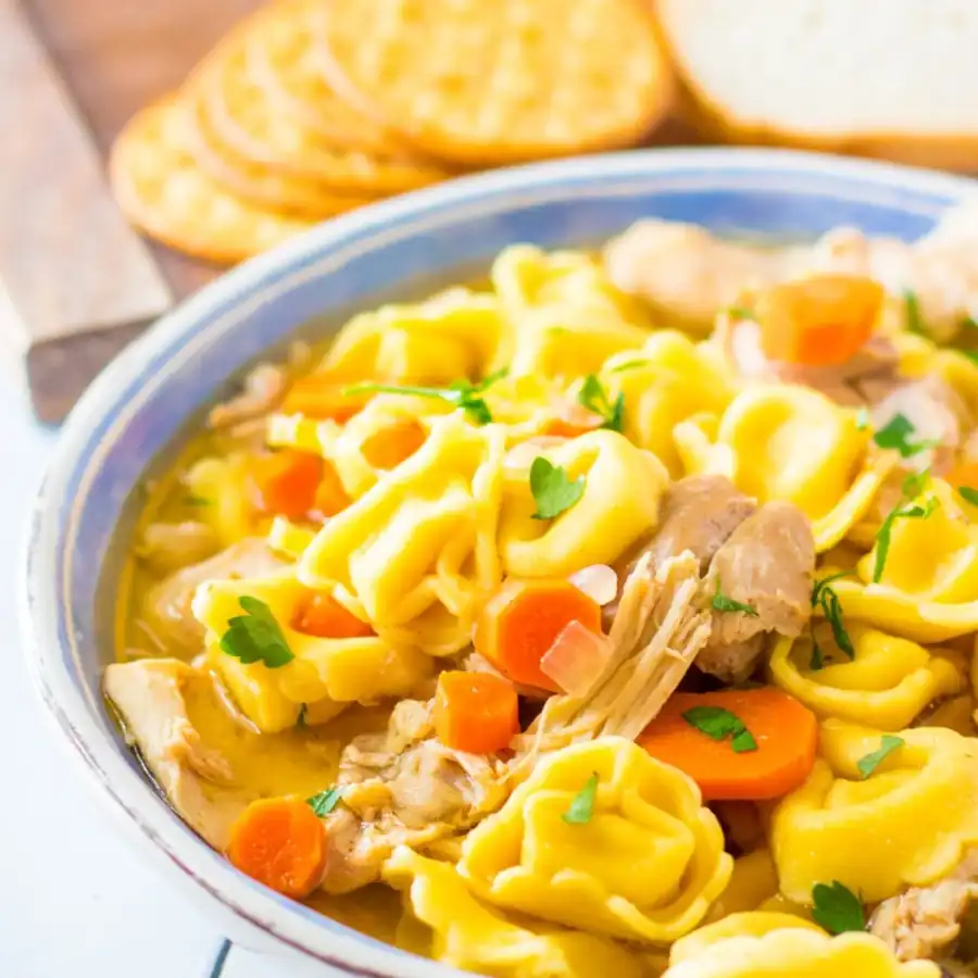 The Juiciest Hearty Chicken Tortellini Soup That Will Warm Your Soul