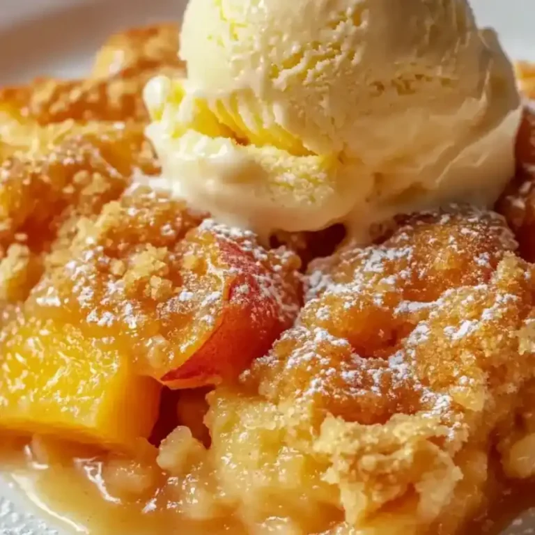 Easy Peach Cobbler with Canned Peaches – Quick & Sweet