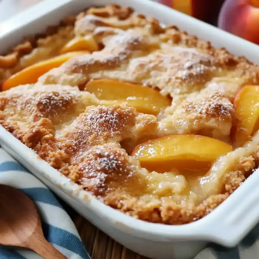 Easy Peach Cobbler with Canned Peaches – Quick & Sweet