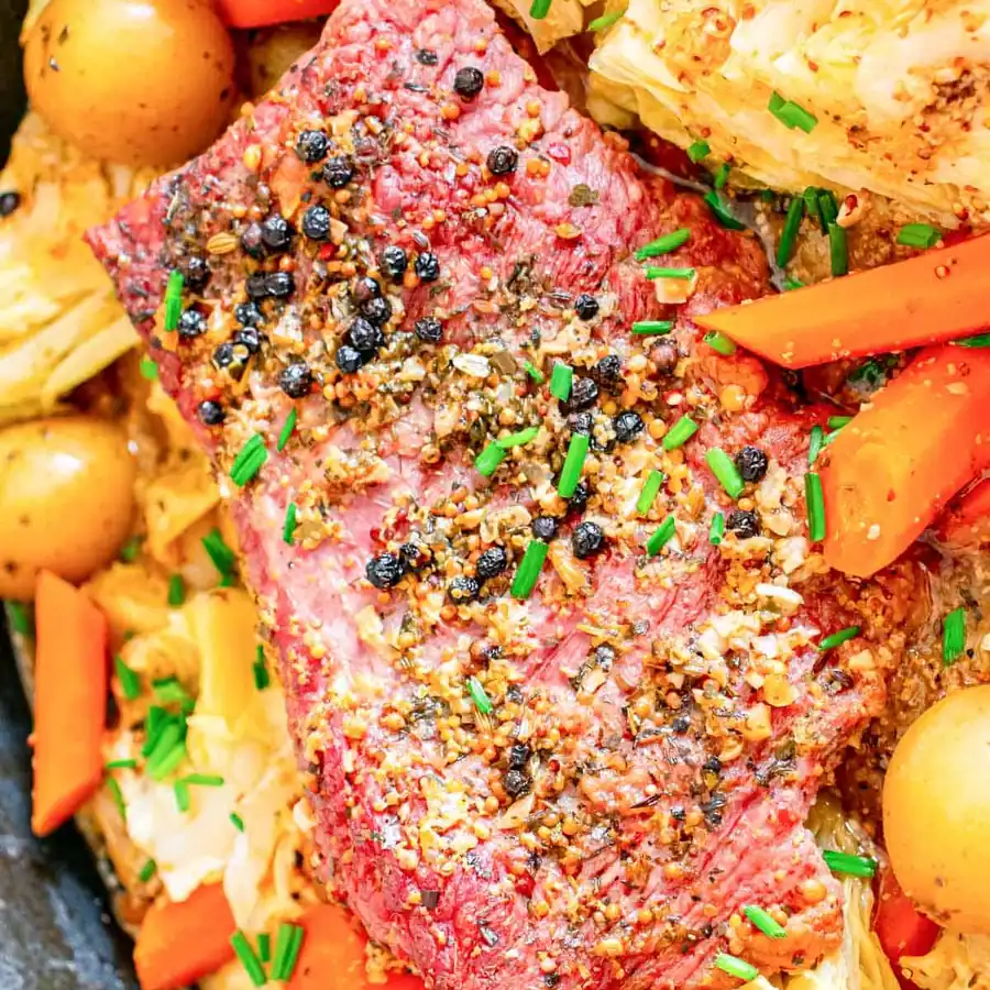 Baked Corned Beef & Cabbage – Quick & Flavorful Dinner