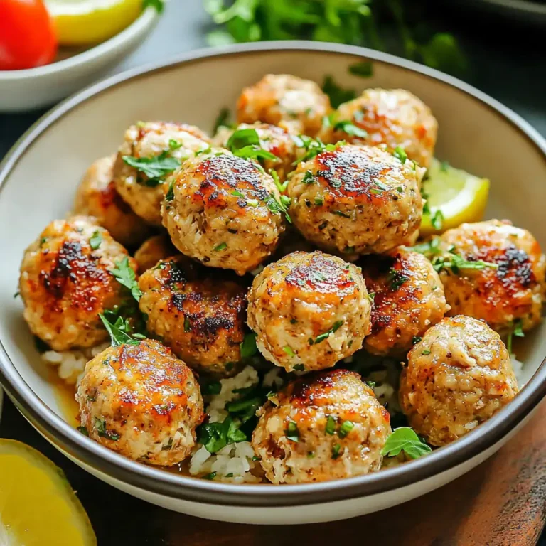Mediterranean Magic: Savory Greek Chicken Meatballs You'll Crave