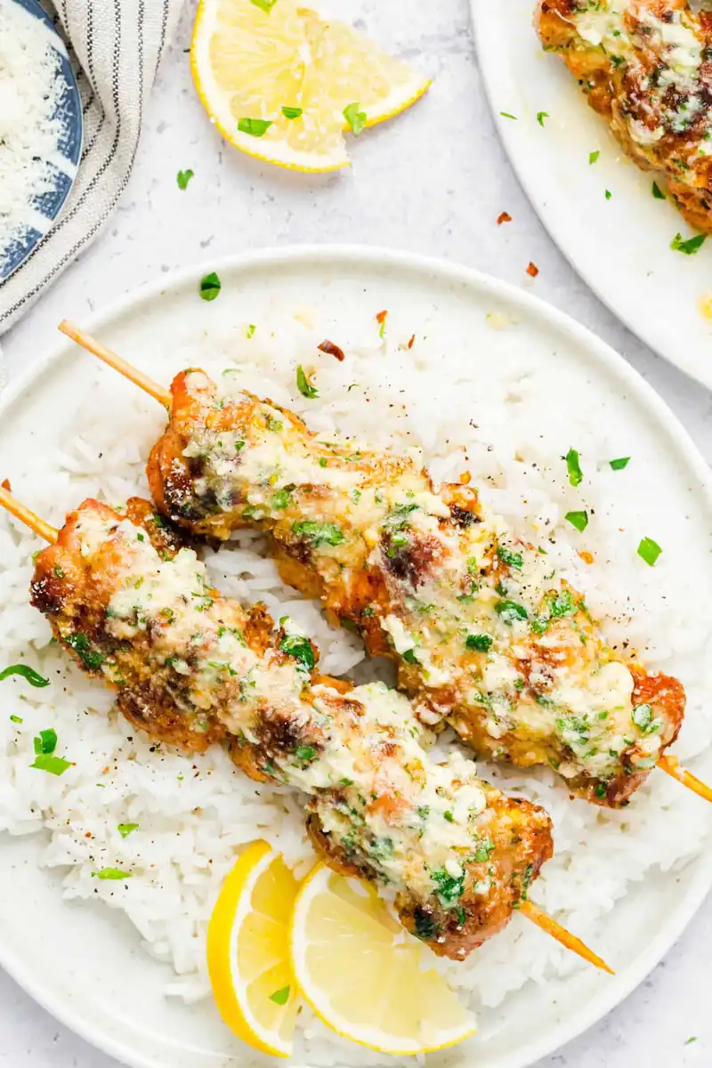 Garlic Parmesan Chicken Skewers – Crowd‑Pleasing, Flavor‑Packed Skewers