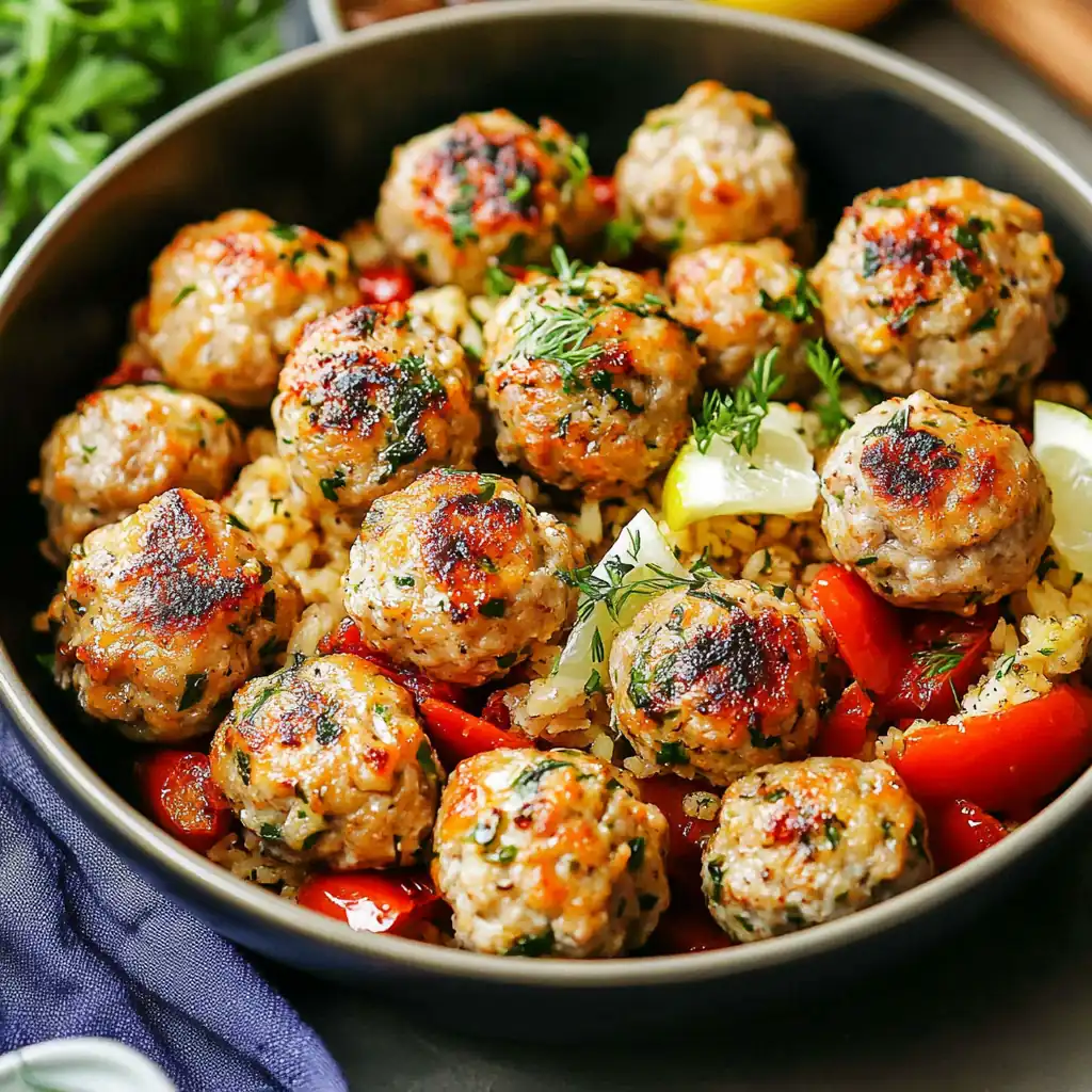 Mediterranean Magic: Savory Greek Chicken Meatballs You'll Crave