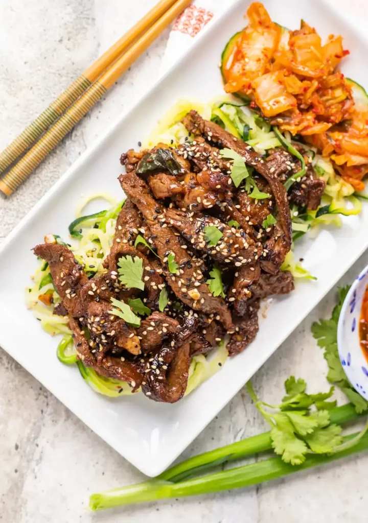 Sizzling Beef Bulgogi Meets Zucchini Noodles