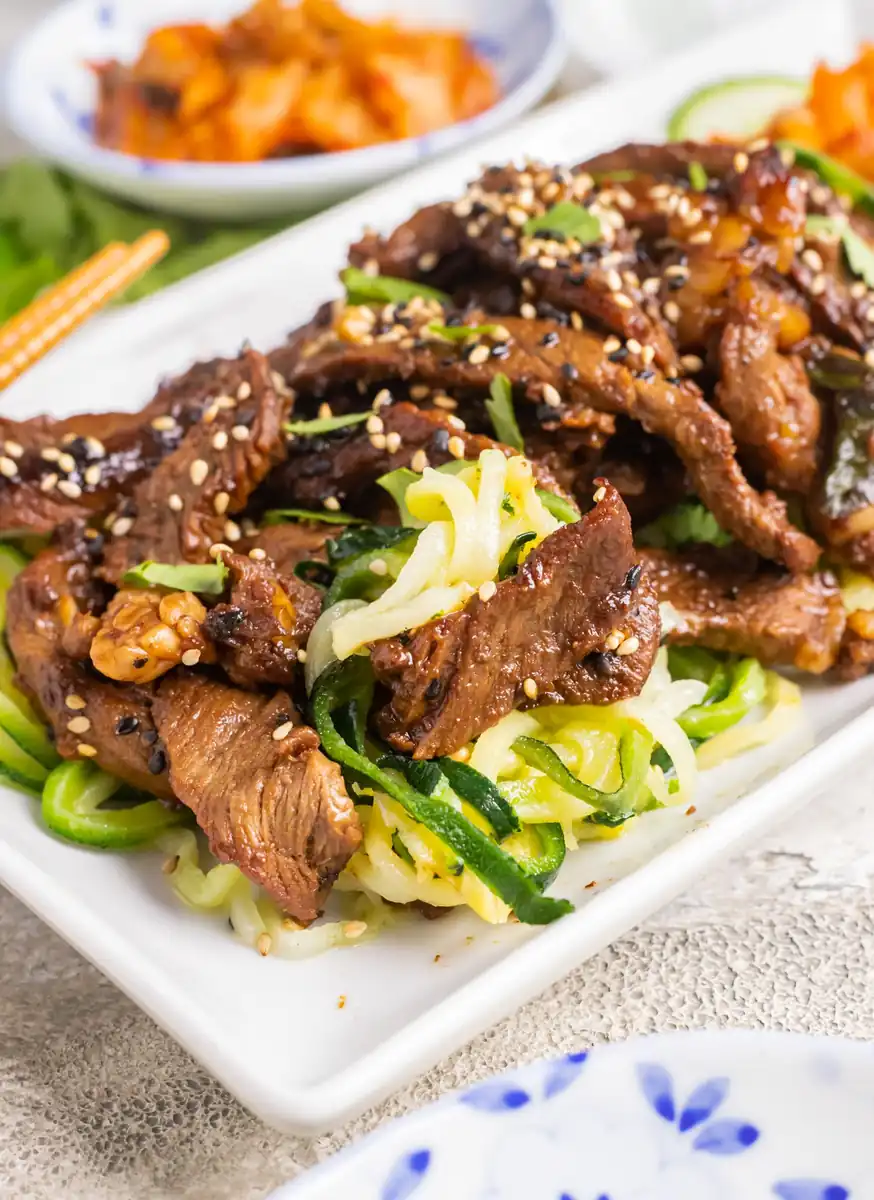 Sizzling Beef Bulgogi Meets Zucchini Noodles