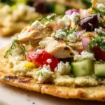 Greek Salad Flatbread — Mediterranean Flavors on a Crispy Crust