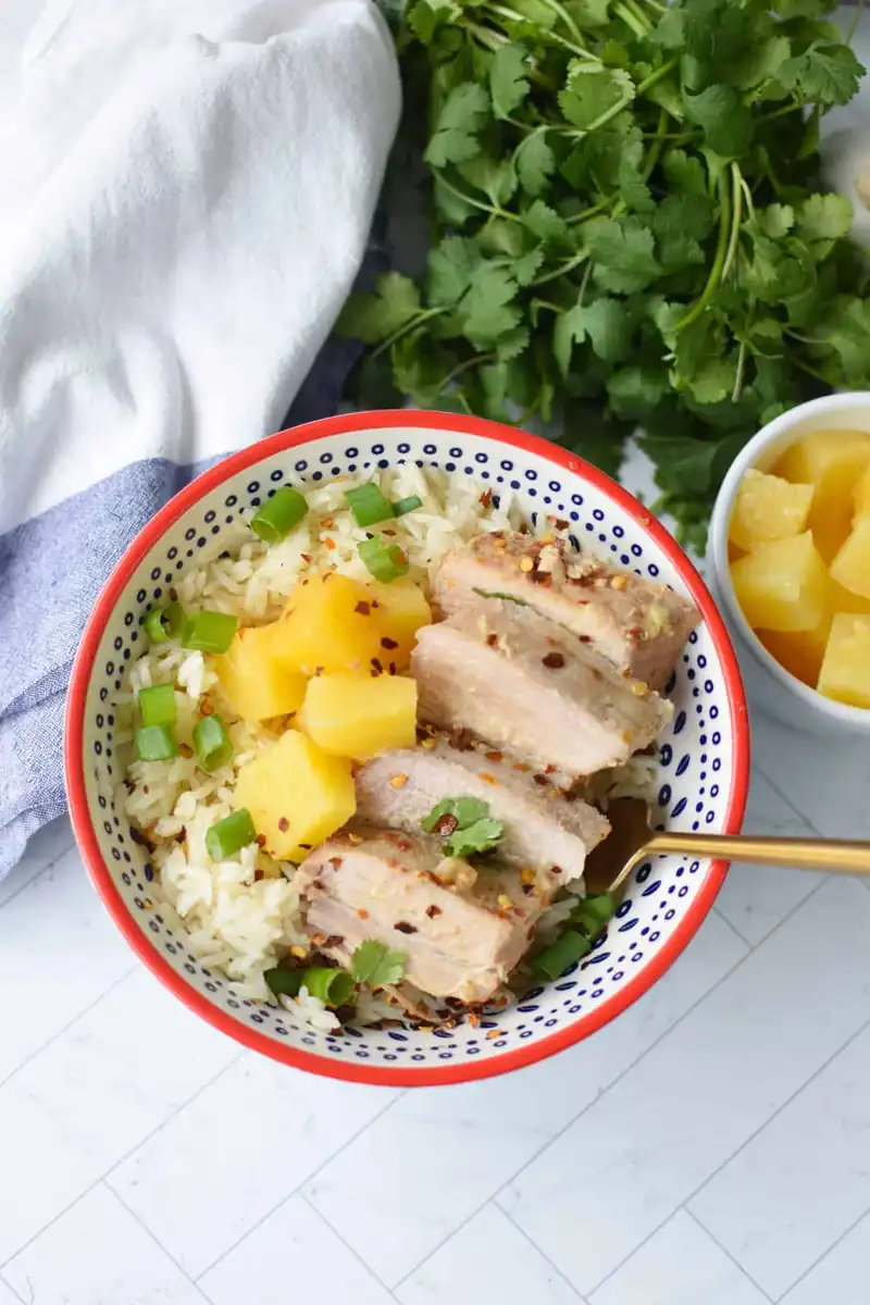 Sweet & Savory Slow Cooker Pineapple Pork Loin