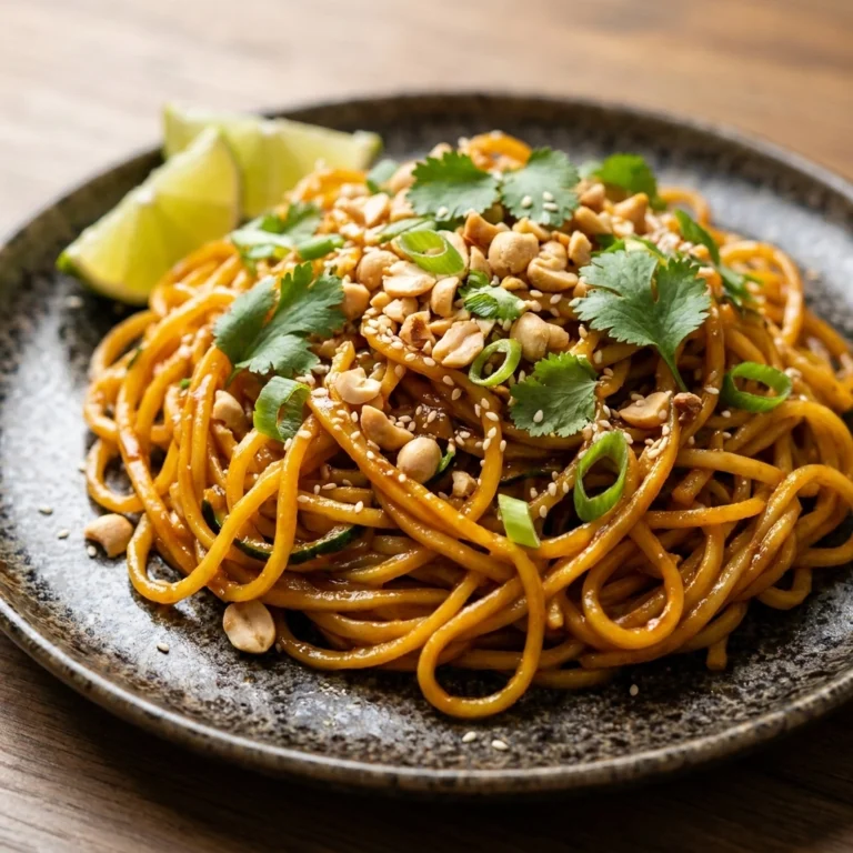 Healthy Zucchini Noodle Pad Thai Without Sugar Easy 20-Minute Recipe | Low Carb Dinner