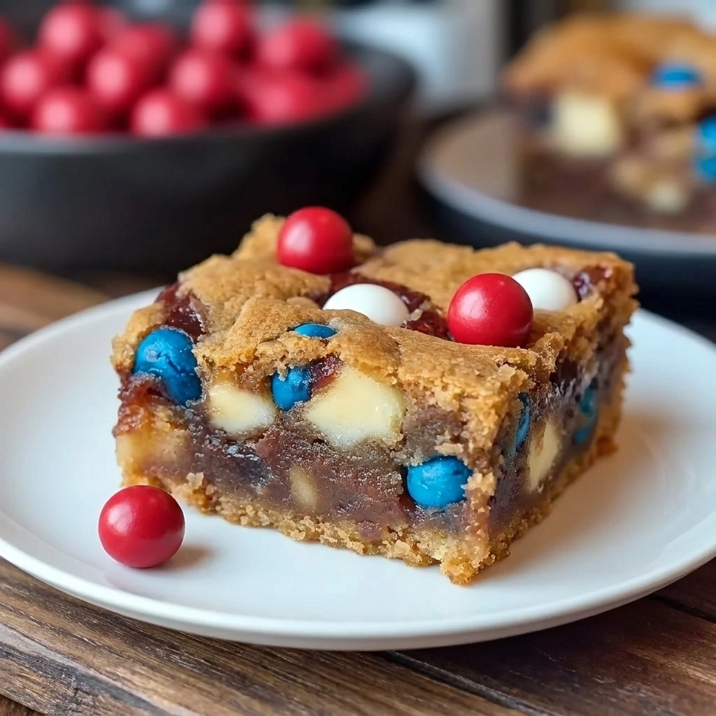 Easy 4th of July Red White and Blue Cookie Bars