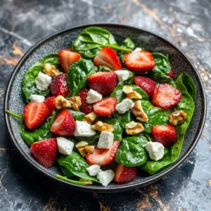 Summer Strawberry Spinach Salad: The Ultimate Refreshing Side Dish