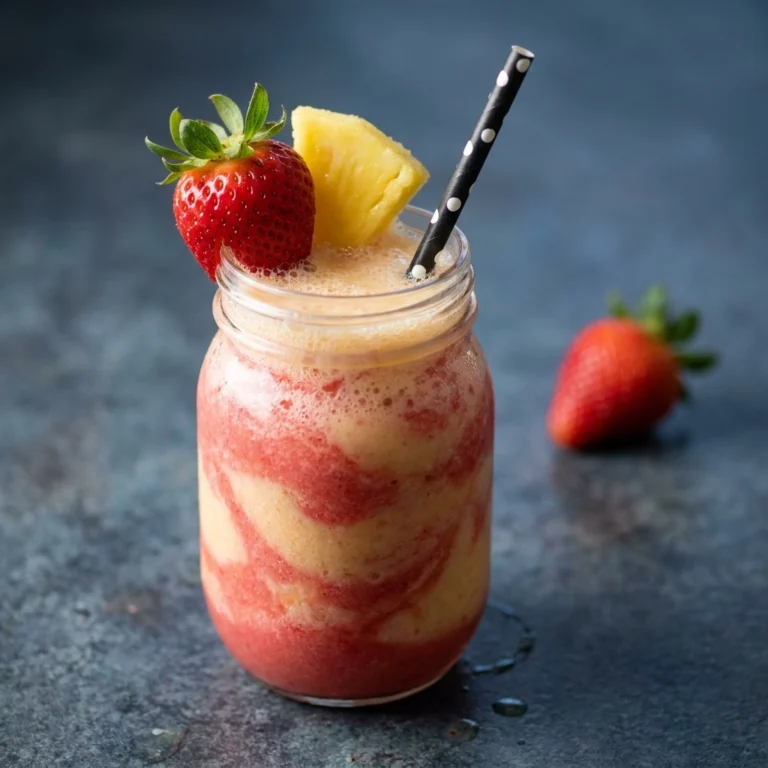 Tropical Pineapple Strawberry Smoothie: A Sun-Drenched Adventure | Healthy Fruit Smoothie