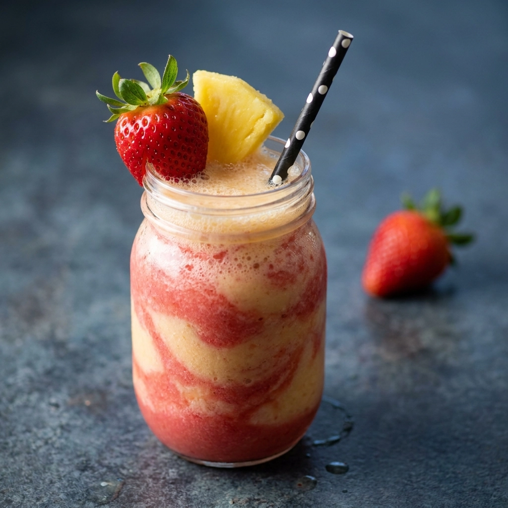 Tropical Pineapple Strawberry Smoothie: A Sun-Drenched Adventure | Healthy Fruit Smoothie