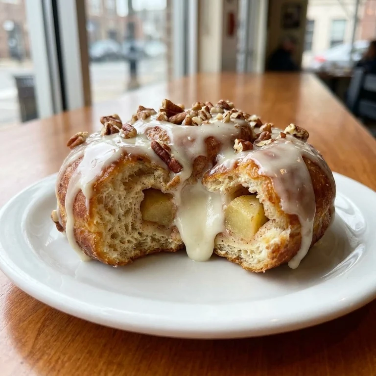 Cinnamon Cream Cheese Filled Apple Fritters With Caramel Vanilla Drizzle | Easy Fall Treat