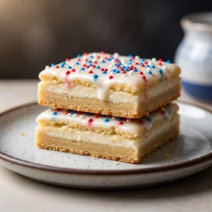 Festive 4th of July Cookie Bars — Easy Red White & Blue