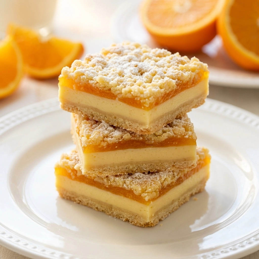 Creamy Orange Custard Squares — A Refreshing Summer Dessert