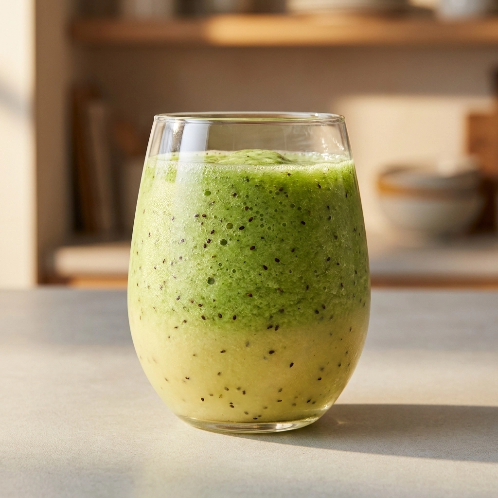 Spinach Smoothie Recipe: The Emerald Blend With Kiwi Speckles | Healthy Green Smoothie