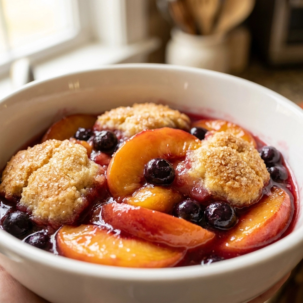 The Ultimate Peach Blueberry Cobbler: A Warm Summer Embrace | Easy Fruit Cobbler