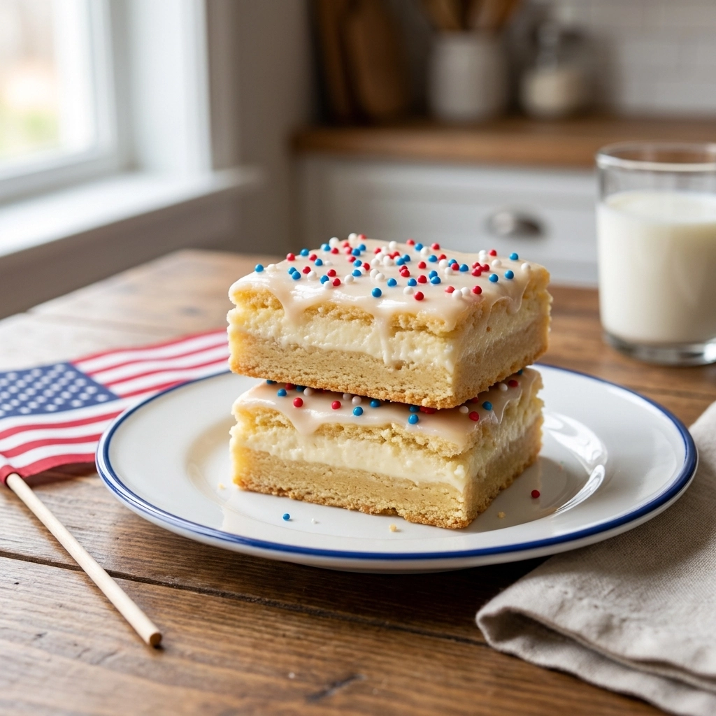 Festive 4th of July Cookie Bars — Easy Red White & Blue
