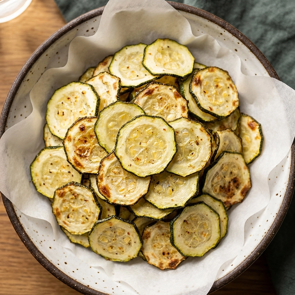 Crispy Air Fryer Zucchini Chips: A Healthy Garden Snack | Easy Low Carb Vegetable Chips