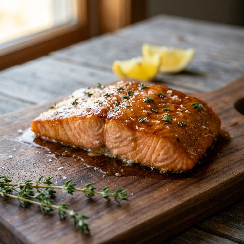 Flavorful Cedar Plank Salmon Recipe with Sweet Maple Glaze Easy and Perfect | Grilled Salmon