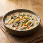 Creamy Chicken Tetrazzini Soup Recipe | Comforting Chicken Pasta Soup