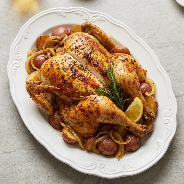 Tender Crockpot Whole Chicken with Golden Skin | Easy Slow Cooker Roast Chicken