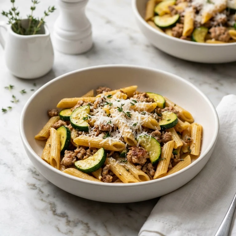 Ground Turkey and Zucchini Pasta: A High-Protein Dinner | Healthy Weeknight Meal Ideas