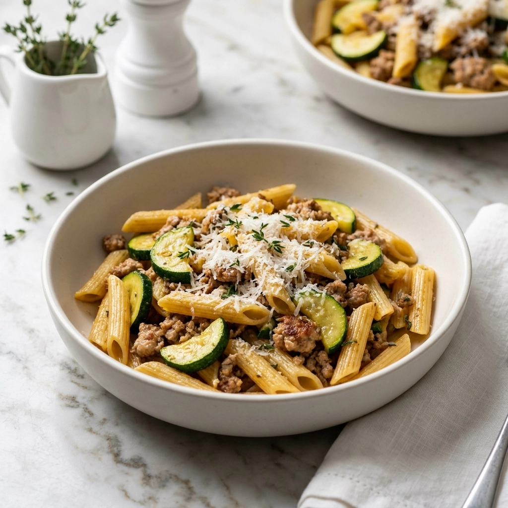 Ground Turkey and Zucchini Pasta: A High-Protein Dinner | Healthy Weeknight Meal Ideas