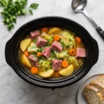 Slow Cooker Corned Beef and Cabbage Soup | Easy Irish Stew Comfort Food