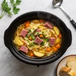 Slow Cooker Corned Beef and Cabbage Soup | Easy Irish Beef Stew Recipe