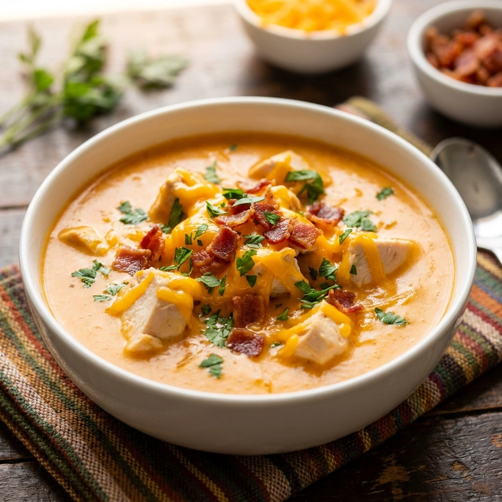 Slow Cooker Low-Carb Crack Chicken Soup Recipe | Easy Keto Dinner Ideas