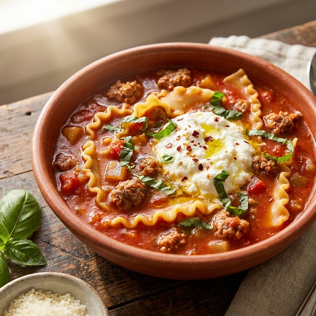 Cozy Slow Cooker Lasagna Soup: The Ultimate Comfort Bowl | Easy Crockpot Dinner