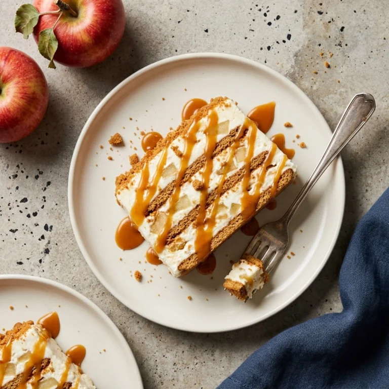 Caramel Apple and Gingersnap Ice Box Cake: A Harvest Celebration | Fall Dessert Idea