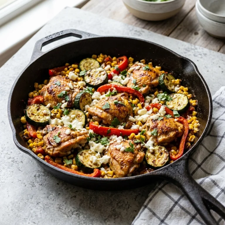 The Ultimate Southwest Chicken Skillet with Zucchini and Corn | Easy Dinner Idea